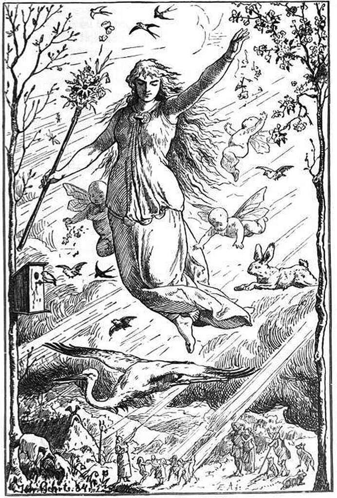Historical Facts about Eostre/Ostara - Not Old norse